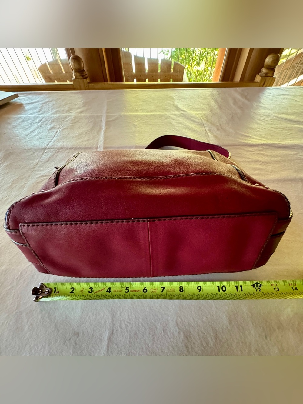 FOSSIL Red Hobo Genuine Leather Shoulder Bag or Handheld Adjustable Strap w/Key - Picture 12 of 17